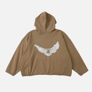 Kanye West YZY Frog Drift Dove Dual Layer Hoodie
